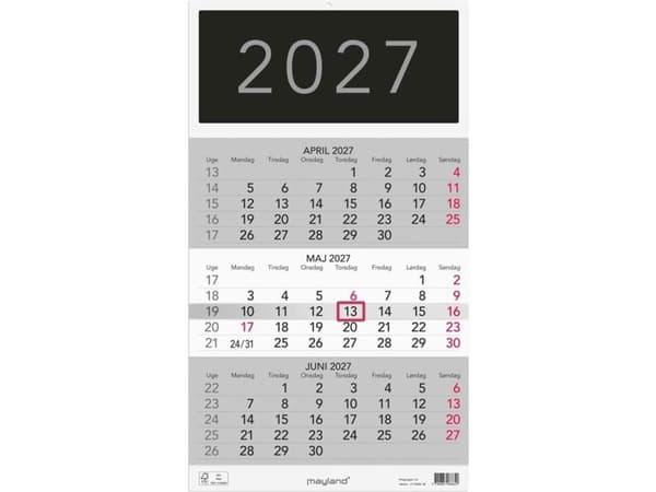 Väggkalender Triplanner 2027