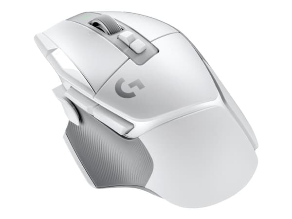 Logitech G502 X Lightspeed - Mus - optisk - 13 knapper (LIGHTFORCE-brytere) - Trådløs (USB) - Hero 25K-sensor - Logitech LIGHTSPEED-mottaker - Hvit