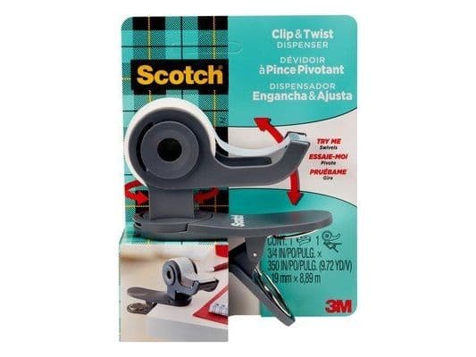 3M C19-CLIP-CG, 1,9 cm, Grå, 8,89 m, 1,9 cm, 1 stykker