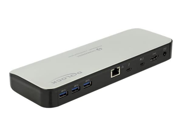 Delock Thunderbolt 3 Docking Station 5K - Dokkingstasjon - Thunderbolt 3 - HDMI - 1GbE