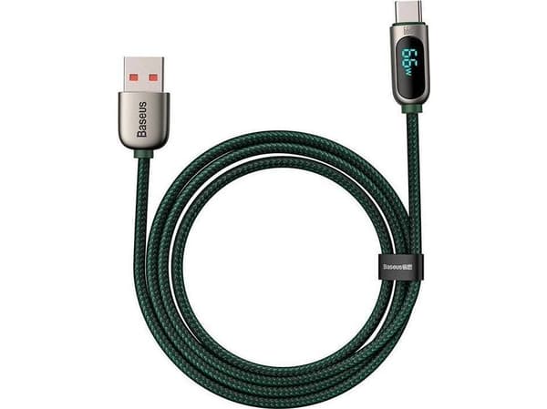 USB-kaapeli Baseus USB-A - USB-C 1 m vihreä (CASX020006)