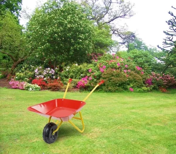 SPRING SUMMER Wheel Barrow Red
