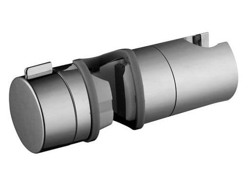Glidfäste för stång, universal 18–25 mm, plast, krom