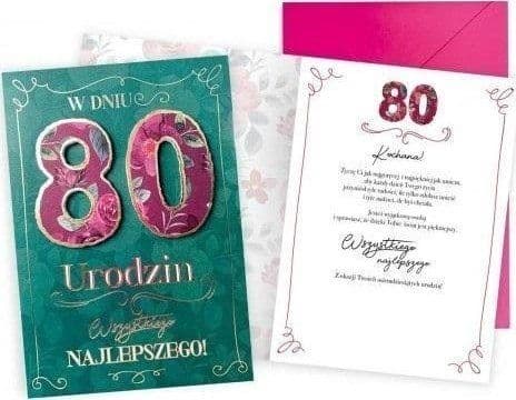 Födelsedagskort 80