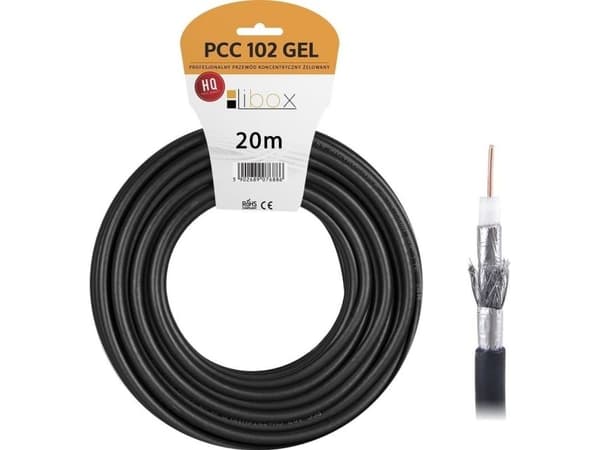 Libox koaksialkabel PCC102 grønn/20 m