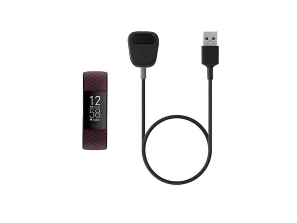 Fitbit FB172RCC, Latauskaapeli, Älykello, Musta, Harmaa, Fitbit, Charge 4, 1 kpl