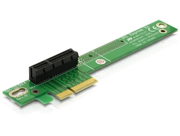 Delock Riser Card PCI Express x4 Angled 90° Left insertion - Kort för stigare