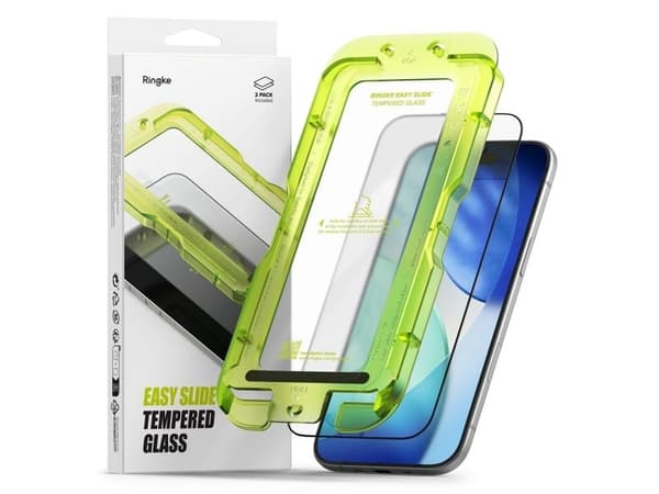 Ringke härdat glas Ringke EASY SLIDE 2-pack iPhone 17 Air svart