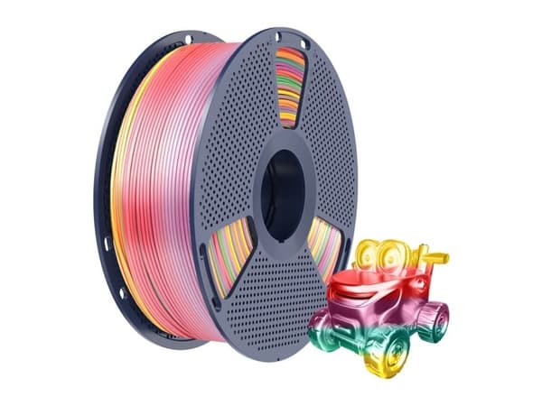 Sunlu PLA+ Silk filament (Rainbow 01)