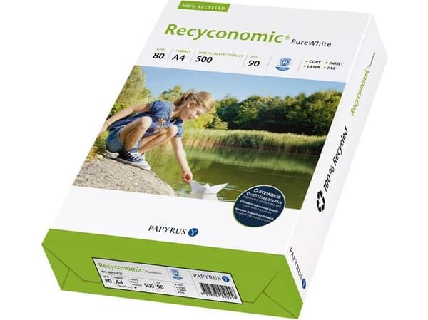 Papyrus kopiatorpapper Recyconomic A4 80 g 500 ark