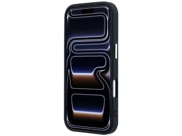 Etui Guess Grained Triangle Logo MagSafe na iPhone 17 Pro Max / 18 Pro Max - czarne