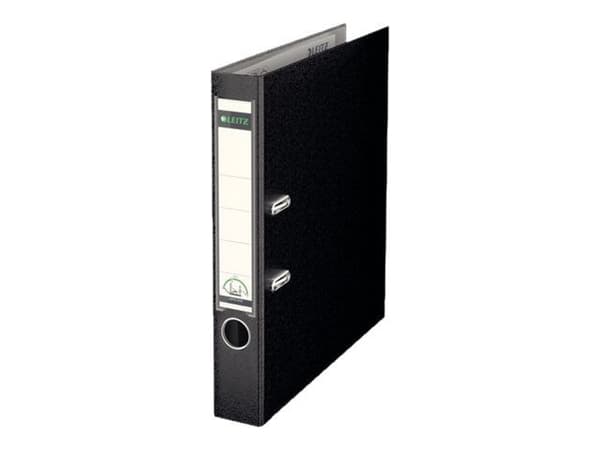 Brevordner Leitz 180° PP A4 50mm sort - (10 stk.)