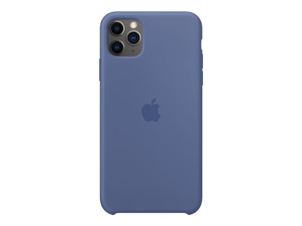 Apple - Skydd för mobiltelefon - silikon - linneblått - för iPhone 11 Pro Max