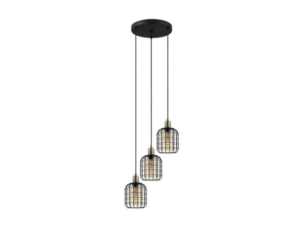EGLO CHISLE klynge 3xE27 sort/amber