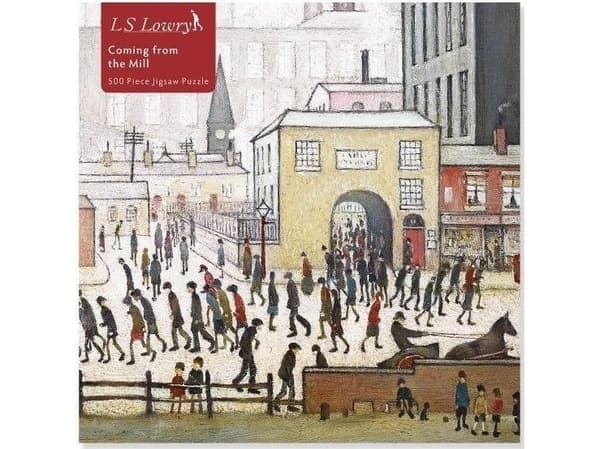 Puslespill 500 Coming from the Mill av L.S. Lowry