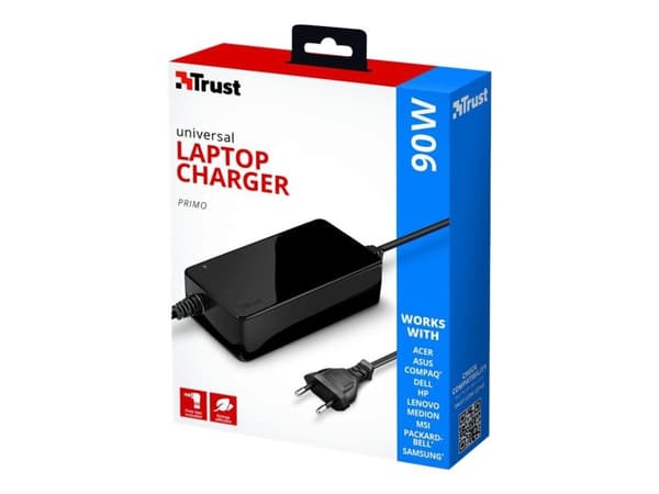 Trust Primo - Strömadapter - AC 100-240 V - 90 watt