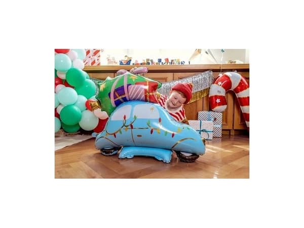 Stående folieballon, Julebil