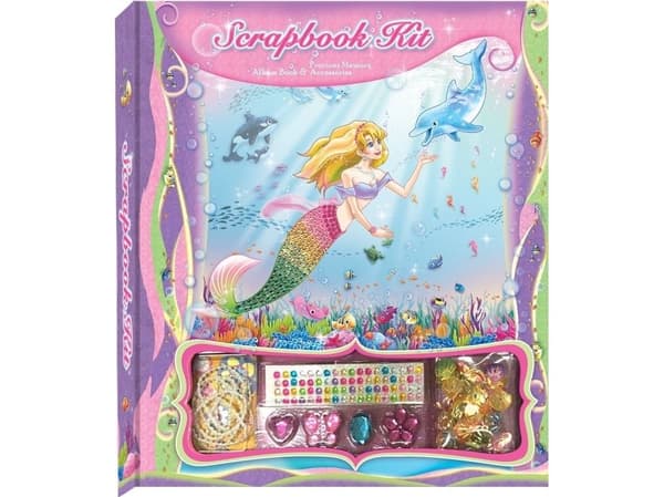 Scrapbook Pecoware dekorationsset - sjöjungfru