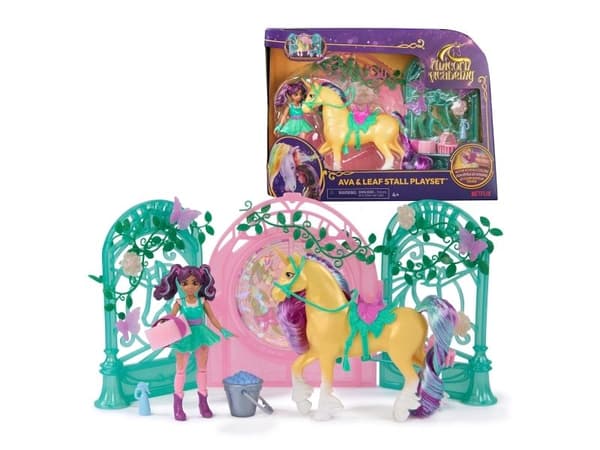 Unicorn Academy Ava & Leaf Stall Playset