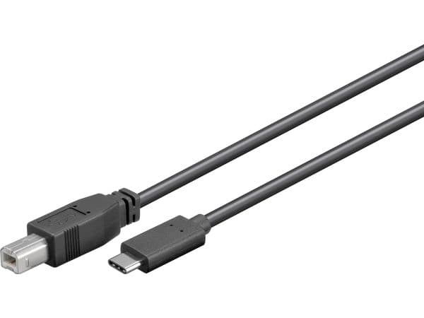 MicroConnect - USB-kabel - USB-C (hane) till USB typ B (hane) - USB 3.1 Gen1 - 1 m