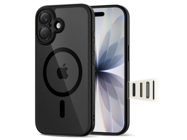 Tech-Protect Magpeak Magsafe CC-deksel til iPhone 17 - Clear Black
