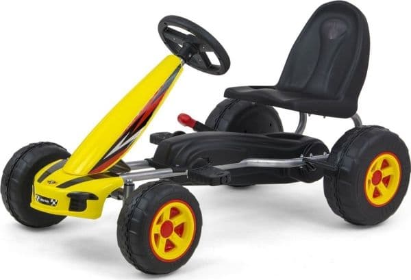 Milly Mally trå-/pedalgokart Viper Yellow