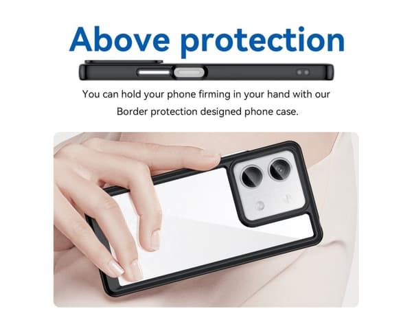 Etui Outer Space Case z żelową ramką do Xiaomi Redmi Note 13 5G - sort