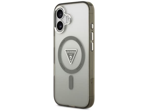 Guess IML Gradient Triangle Logo MagSafe case for iPhone 17 - olive