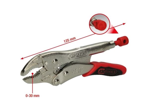 KS Tools 115.2033, Krom-molybden-stål, 225 mm