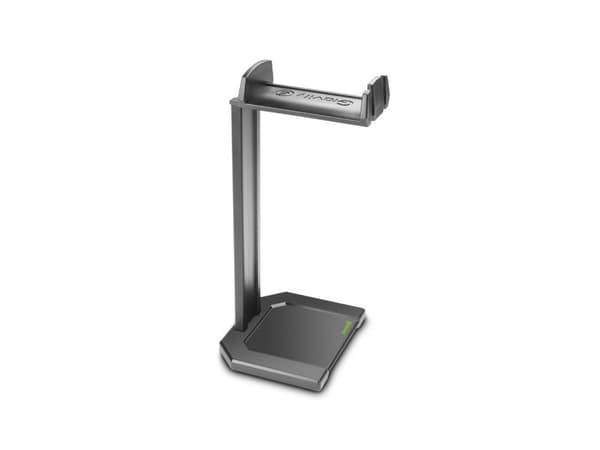 Gravity HP HTT 01 B, Hodetelefonholder, Aluminium, Plast, 480 g, Sort