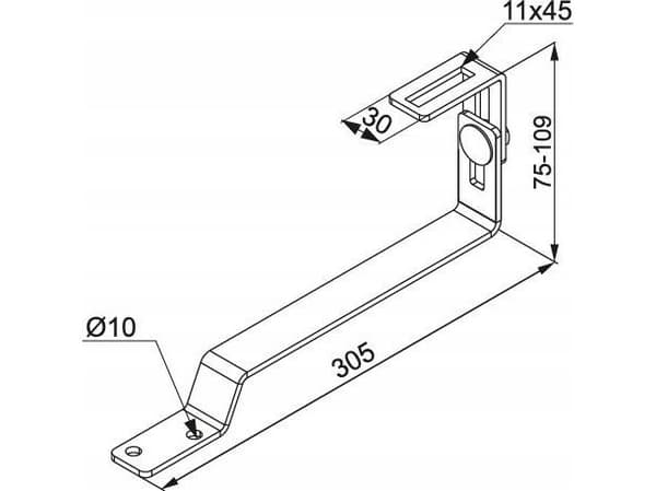 Baks justerbart takfäste DURSE 898141
