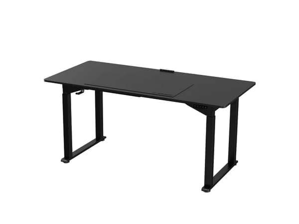 Ultradesk Uplift, Rett, Rektangulær form, Stål, Spilling, Sort, Sort