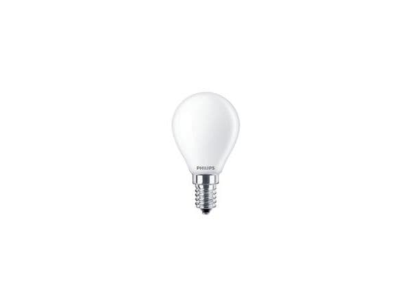 Philips MASTER Value LED Krone Dæmpbar 3,4W (40W) E14 P45 927 Mat Glas