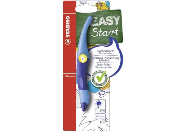 STABILO EASYoriginal, Stiftpenna, Blå, Blå, 0,5 mm, Medium, Vänsterhänt