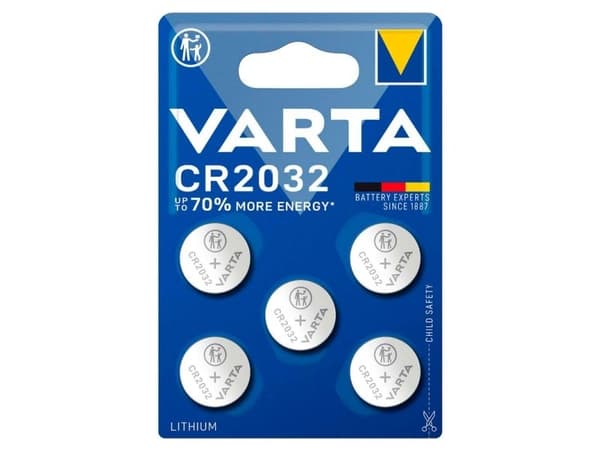 Varta Electronics - Batteri 5 x CR2032 - Li - 230 mAh