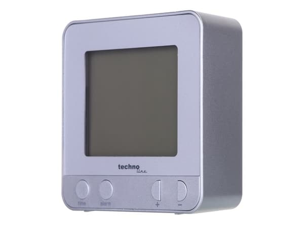 Technoline WT 235, Digital väckarklocka, Silver, °C, AAA, 80 mm, 80 mm
