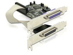 Delock PCI Express-kort 2 x Parallell - Parallelladapter - PCIe - parallell - 2 porter