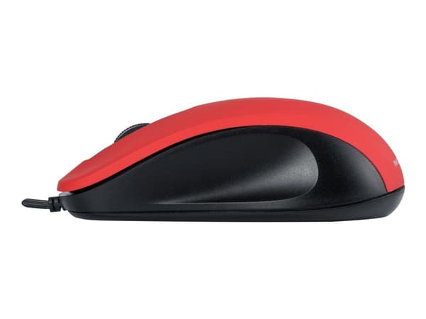 ModeCom MC-M10S - Mus - optisk - 3 knapper - kablet - USB - rød