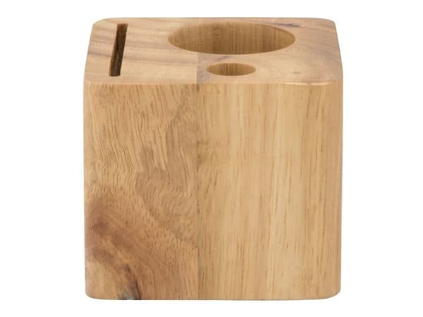Securit® CUBE til regning i massivt træ i teak