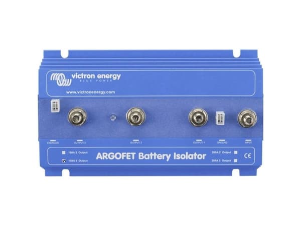 Batteriisolator Argofet 100-3, tre batterier, max laddström 100A