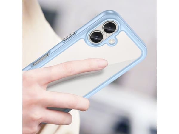 Hurtel Outer Space Fodral med gelram för iPhone 16 Plus - blå