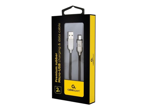 Cablexpert Premium - USB-kaapeli - Micro-USB Type B (han) til USB (han) - USB 2.0 - 2.1 A - 2 m - lajiteltu