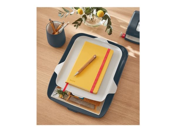 Brevbakke Leitz Cosy grå inkl. organizer - (4 sæt)