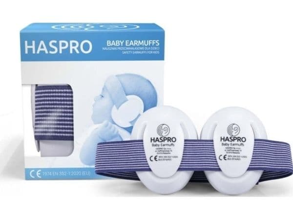 HASPRO baby øreklokker blå 0+