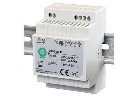 DIN ''EURA'' VIRTALÄHDE DIN30W12 12V 2.5 A DC