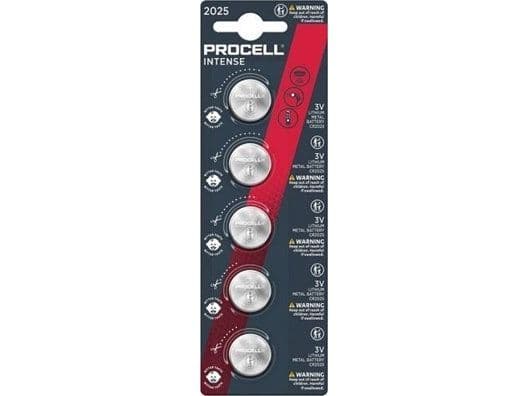 Duracell Procell batteri CR2025 Intense Lithium 5-pk