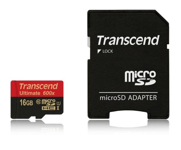 Transcend Ultimate - Flashminnekort - 16 GB - UHS Class 1 / Class10 - 600x - microSDHC UHS-I