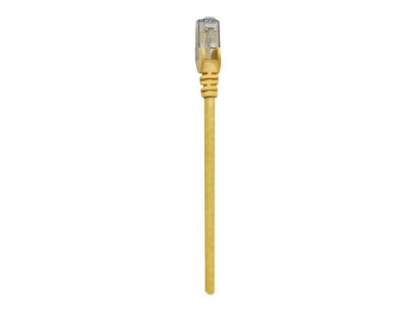 Intellinet Network Patch Cable, Cat6, 1m, Yellow, CCA, U/UTP, PVC, RJ45, Gold Plated Contacts, Snagless, Booted, Lifetime Warranty, Polybag - Patch...