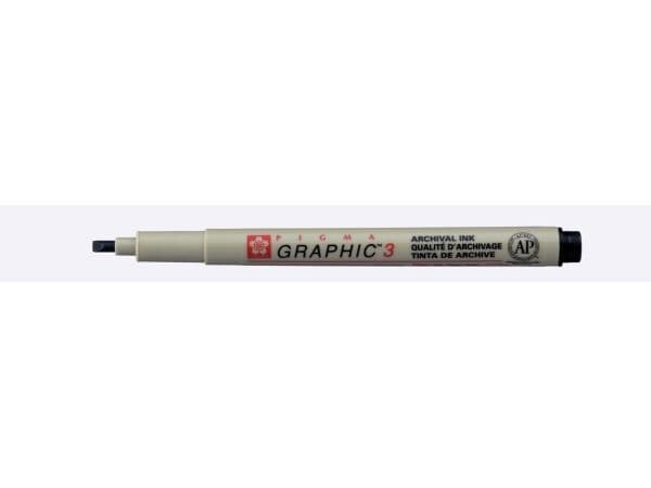 Sakura Pigma Graphic 3 - 3.0 mm - Black