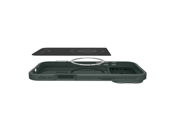 Spigen Optik Armor MagSafe-deksel for iPhone 17 Pro Max - grønn